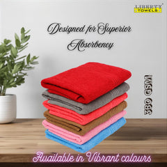 Liberty Towels Medium Size Bath Towel 450 Gsm | Soft, Quick Dry, Super Absorbent Turkish Towel For Bathroom, Gym & Travel (Tango Maroon)