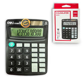 Deli W39251 Calculator 12-digit display | 3 Years Warranty | Steps Check and Correct Function | Palm Calculator for Students - Black
