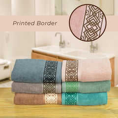 Rangoli 100% Cotton Fibre Hand Towel 1200 Gsm | Highly Durable & Absorbent Towel | Skin-Friendly & Quick Drying Luxury Towels (Multicolor) - Pack Of 6
