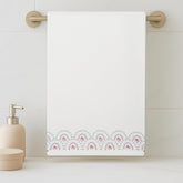 Haus & Kinder Regalia Waffle Bath Towel 400 Gsm | Honeycomb Large Size Bathing Towels | Scallop Bliss White