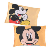 Kids Pillow, For Boys & Girls, Disney Mickey - Yellow - 12 X 18 Inch | Soft Microfiber Cushion & Pillow Filler For Sleeping Toddlers | Gentle Neck & Head Support For Comfort - Pack Of 2