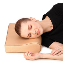 Cervical Pillow For Spondylosis Neck & Back Pain Support, Soft Pillow - Beige | Stress Universal Senior Citizen Men & Women | For Back & Side, Stomach Sleepers, Lightweight Pillow