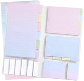 Stick Notes Pad With Bookmark Index For Planner Sticky Notes For School, Office Supplies - Pink