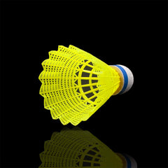 Senston Sports Birdies Nylon Badminton Shuttlecocks , Yellow | Pack Of 6 For Beginners