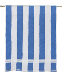 Hanorix 100% Cotton Large Size Bath Towel 900 Gsm | Soft Bath Towel For Men & Women Ultra Absorbent Cotton Towel Soft & Absorbent Towel (Blue line) - Pack Of 2