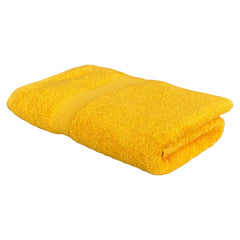 PatPug 100% Indian Ultra Soft Cotton Towel 380 Gsm | Highly Absorbent, Fade Resistant Large Bath Towel (Orange)