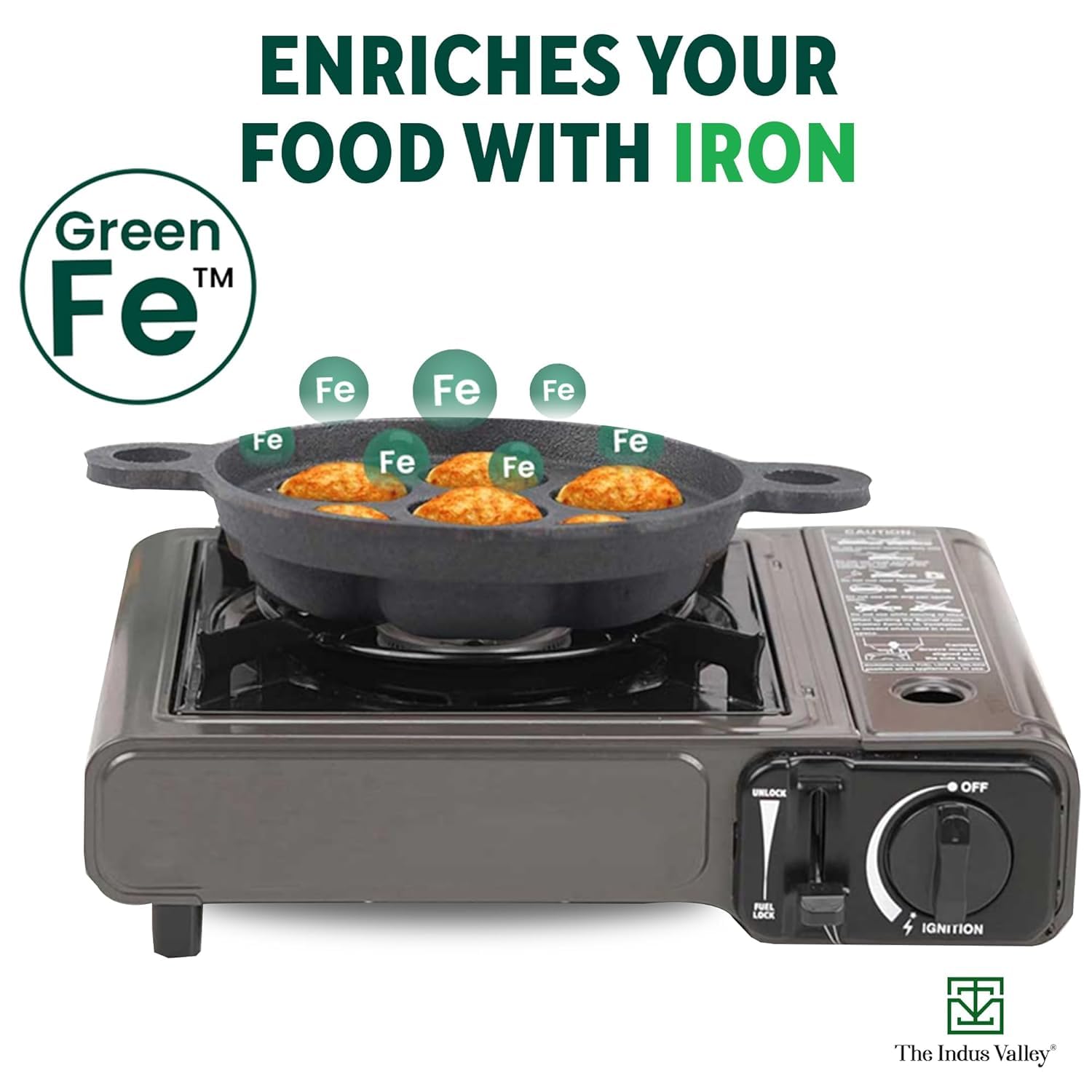 Super Smooth Black Cast Iron Paniyaram Pan With Free Wooden Picker - 7pit, 19 Cm, 7.4 Inch, 2.2 Kg | Induction Friendly, Pre-Seasoned Paddu Pan, 100% Pure & Toxin-Free, No Chemical Coating Super Smooth Black Cast Iron Paniyaram Pan With Free Wooden Picker - 7pit, 19 Cm, 7.4 Inch, 2.2 Kg | Induction Friendly, Pre-Seasoned Paddu Pan, 100% Pure & Toxin-Free, No Chemical Coating