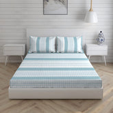 Cotton Bedsheet Set For Single Bed - Size 59 X 88 Inches, Grey | 1 Single Bed Sheet With 1 Pillow Cover - Light Weight & Breathable, Ideal For Everyday Use