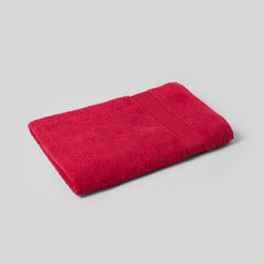 Kopa Quick Dry 100% Cotton Soft Terry Bath Towel 380 Gsm | Quick Dry 100% Cotton Super Absorbent, Lightweight (D'Ross) Bath Towel (Red)