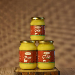 100% Pure A2 Bilona Desi Cow Ghee By Salasar Organic | Bilona Method Curd-Churned Pure Desi Ghee Good For Cooking | (250ml) 8.4 Ounce | Jar Pack