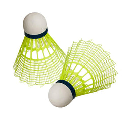 Zege Ze-350 Badminton Nylon Shuttlecock For Adults | Green , Pack Of 6 , Ideal For Play And Practice Sessions