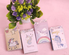 Unicorn Sticky Notes Book Shape Sticky Notes (Pack Of 1, Multicolor, 6 Notes)