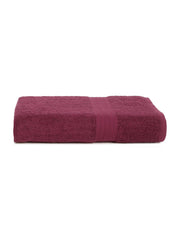 Creeva Classic Cotton Bath Towel 550 Gsm - Deep Wine