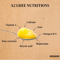 100% Natural A2 Desi Cow Ghee By Purely Desi | Vedic Bilona Method -Traditional Curd Churned Desi Danedar Cow Ghee For Health | (500ml) 16.9 Ounce | Jar Pack