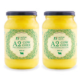 100% Natural A2 Cow Ghee Desi By Sarthak Satvik | Nutrient Rich Ghee Made With Traditional Binola Method Good For Body Health | 1 Litre (500ml * 2) 33.8 Ounce | Jar Pack