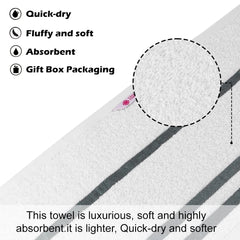 Casa Copenhagen Egyptian Cotton Exotic 1 Pcs Large Bath Towel 520 Gsm (Bright White)