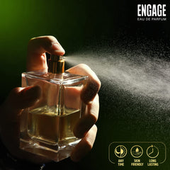 Engage One Soul Eau De Parfum 100ml 3.4 Fl.oz. For Unisex & Long Lasting Pefume , Citrus & Spicy Fragrance , Free Tester With Pack