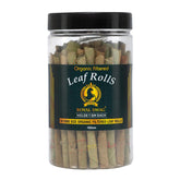 Royal Swag 100mm King Size Organic Filtered Leaf Rolls | Ready To Use Cones Jar Of 50 Pcs Pack With 1 Filling Stick (Super Slow Burning, Real Tendu Palm Leaf) Natural Toasted Palm Leaf Wrap