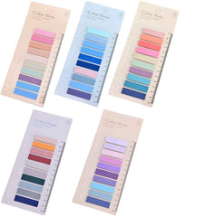 Sticky Index Tabs, Repositionable Book Flags Strip, Transparent Sticky Notes Tabs - 5 Packs
