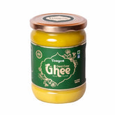 100% Natural A2 Gir Cow Desi Ghee By Vosges | Bilona Method Curd-Churned Pure A2 Desi Ghee For Authentic Taste | (500ml) 16.9 Ounce | Jar Pack