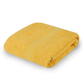 Fezora 100% Cotton Bath Towel 450 Gsm | Ultra Soft, Quick Dry, High Absorbency, Skin-Friendly Large Size Bath Towel (Yellow)