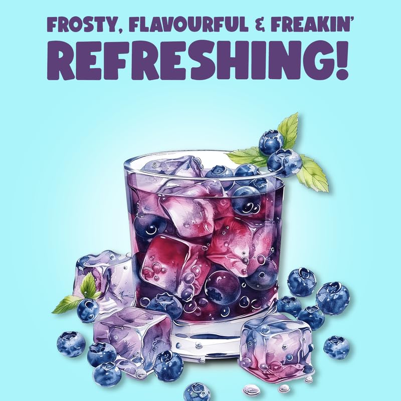 Bevzilla Blueberry Instant Iced Tea Mix - 400gm, 14.1 Ounce | Quick Ready In 30 Seconds - Perfect Refreshing Summer Drink | Easy To Carry Anywhere - Low Caffeine Bevzilla Blueberry Instant Iced Tea Mix - 400gm, 14.1 Ounce | Quick Ready In 30 Seconds - Perfect Refreshing Summer Drink | Easy To Carry Anywhere - Low Caffeine