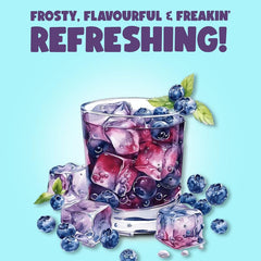 Bevzilla Blueberry Instant Iced Tea Mix - 400gm, 14.1 Ounce | Quick Ready In 30 Seconds - Perfect Refreshing Summer Drink | Easy To Carry Anywhere - Low Caffeine