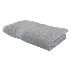 PatPug 100% Indian Ultra Soft Cotton Towel 380 Gsm | Highly Absorbent, Fade Resistant Large Bath Towel (Grey)