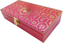 Designer Wodden Fancy Shagun Gift Boxes For Wedding, Shagun Cash Box Or Money Box With Mgi Printing For Wedding, Engagement, Holi, Diwali, Baby Showers, Colour - Pink