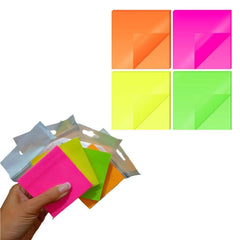200 Sheets Transparent Multi Color Sticky Notes, Self-Stick Note - 3 X 3 Inch, Pack Of 4