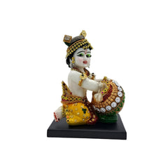 Baby Krishna Bal With Rakhi Pair Kishan, Bal Gopal Ji, Makhan Chor Idol, Resin, Eco Friendly, Baby Krishna Statue, Occasion - Congratulations, God Idols, Janmashtami Specials, Sculpture