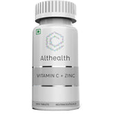 Althealth Vitamin C + Zinc Immunity Builder Supplement, Promotes Powerful Antioxidants | 60 Tablets ,100gm 0.2lbs