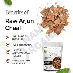 Namo Organics Arjun Ki Chaal Arjuna Tree Bark Raw, Lowers Bad Cholesterol, Ideal For Herbal Skin Care | 1 Kg 2.2lbs