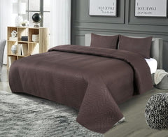 Solid Bedsheet For Double Bed With 2 Pillow Covers | Size - 90 X 100 Inches, Coffee | Light Weight, Suitable For All Seasons & Easy To Wash
