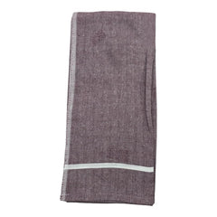 Ambika Stores & Readymades Large Size Kerala Traditional Cotton Bath Towel/Thorthu 350 Gsm | Light Weight Kerala Thorth & Stitched Towels (Brown)