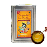 100% Natural Cow Desi Ghee By Brijmohan | Naturally & Healthy Pure Desi Ghee Ideal For Frying | (5 Litr) 169.0 Ounce | Tin Pack