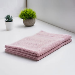 Spaces 100% Cotton Hand Towel 400 Gsm | Ultra Absorbency Easy Care Light Weight - Strawberry Cream (Pack Of 2)