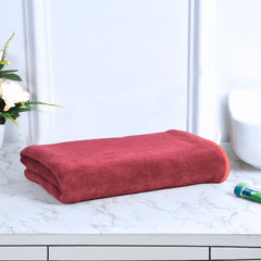 Black Gold The Finer Touch Microfiber Bath Towels 500 Gsm | Super Absorbent, Lightweight, Ultra-Soft, Fade Resistant (Dark Pink)