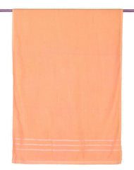 Blissful Creations 100% Cotton Bath Towels 450 Gsm | Soft & Absorbent Bath Towel For Men & Women - Urban Comfort (Orange)