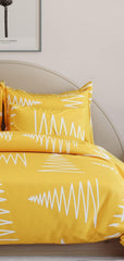 Cotton Elastic Fitted All Around Single Bedsheet With 1 Pillow Cover - 36 X 78 Inches, Yellow | Suitable For All Weather - Soft To Touch, Light Weight Bedsheet