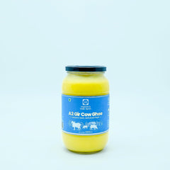 Pure Premium A2 Gir Cow Ghee By Mama'S Milk Farm | High In Protein Fiber Healthy Desi Ghee Good For Overall Health | 2 Litre (1 Litr * 2) 67.6 Ounce | Jar Pack