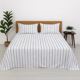 Double Bedsheet For Queen Size With 2 Matching Pillow Cover - 90 X 100 Inches, Multicolor | Breathable & Durable, Soft Touch & Perfect For All Seasons