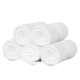 Kuber Industries Cotton Bath Towels 500 Gsm Large Size | Quick Dry Super Absorbent Bathing Towel For Men & Women (White)- Pack Of 5