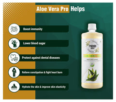 Mangoherbs Aloe Vera Pro: 100% Raw & Cold - Pressed Liquid Digestion, Glowing Skin, And Healthy Blood Glucose Helps In Detoxification, Improve Skin & Hair Health 1000ml 2.2lbs