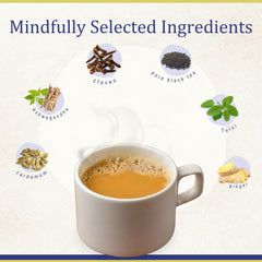 Tea And Twigs Vedic Active Tea - 200gm, 7.05 Ounce | Premium Indian Chai With CTC Black Tea - Made With Aswagandha, Tulsi, Ginger, Cardamom & Clove | Assam & Dooars Pure Black Tea