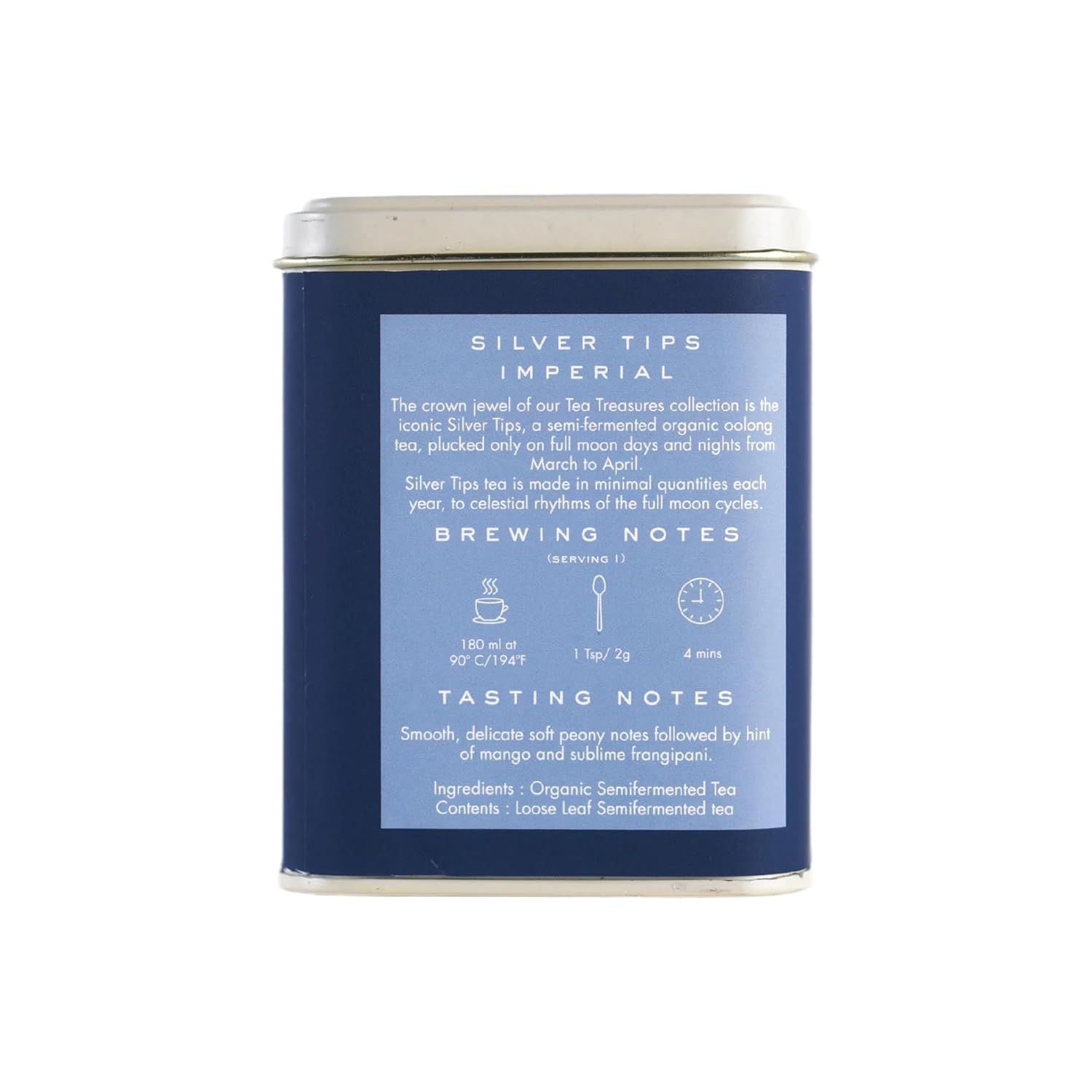 Makaibari Tea Treasures Silver Tips Imperial Oolong Tea - 50gm Tin Caddy, 1.7 Ounce | USDA Certified Premium Darjeeling Full Moon Loose Leaf Tea - Medium Caffeine Loose Leaves Makaibari Tea Treasures Silver Tips Imperial Oolong Tea - 50gm Tin Caddy, 1.7 Ounce | USDA Certified Premium Darjeeling Full Moon Loose Leaf Tea - Medium Caffeine Loose Leaves