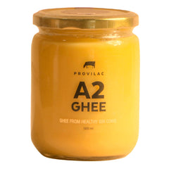 Natural Premium A2 Desi Cow Ghee By Provilac | Good Source Of Vitamin A, Delicious & Nutritious Healthy Desi Ghee | (500ml) 16.9 Ounce | Jar Pack