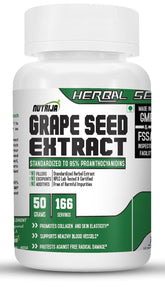 Nutrija Grape Seed Extract, Supports Healthy Blood Vessels & Vascular System, Protects Against Free Radical Damage | 50gm 0.1lbs