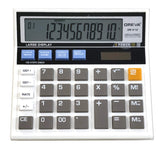 Desktop Calculator Solar Battery Dual Power 10 Digit LCD Display | 1 Year Warranty - Suitable For Office, School And Home
