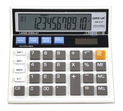 Desktop Calculator Solar Battery Dual Power 10 Digit LCD Display | 1 Year Warranty - Suitable For Office, School And Home
